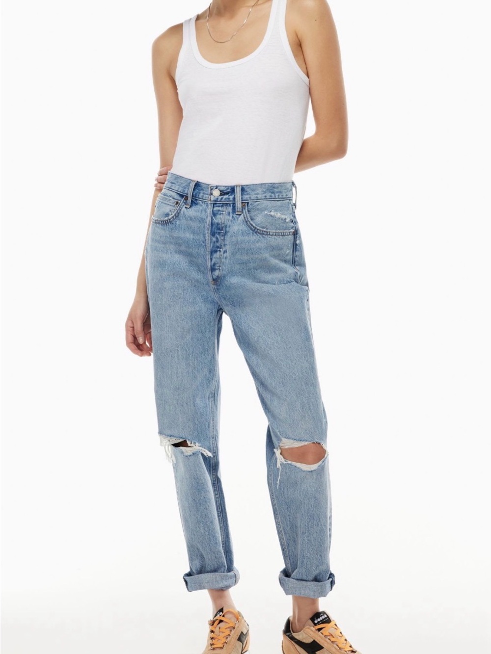Aritzia Denim Forum The Bf High Rise Loose Jeans
